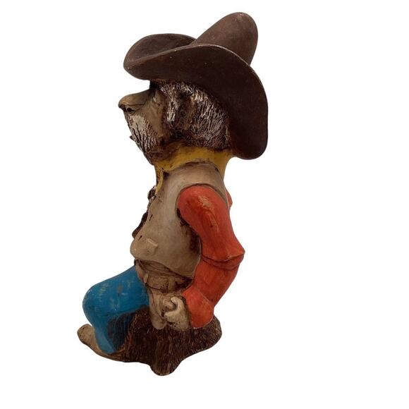 1981 Shade Tree Creations Handcrafted Cowboy Figurine Western Decor - Picture 2 of 7
